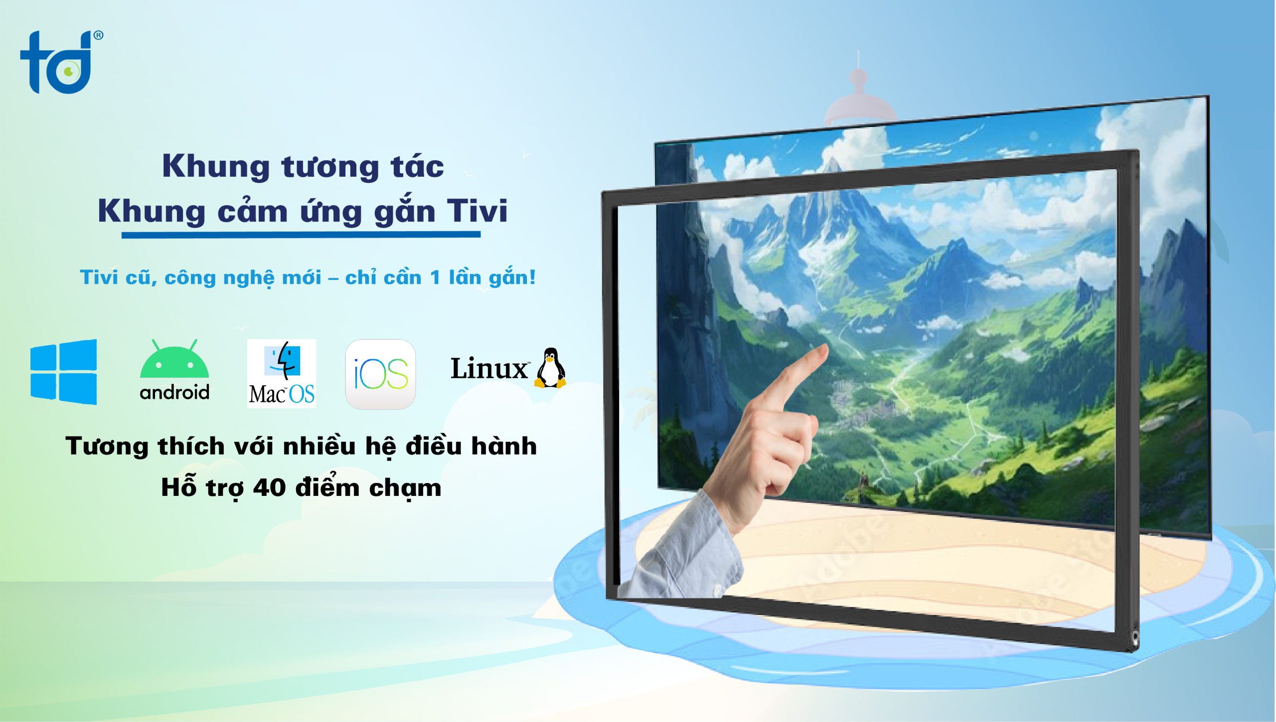 Khuyến mại Khung cảm ứng gắn tivi