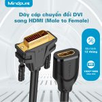 Cáp chuyển đổi DVI Male to HDMI Female Mindpure AD028 thumbnail