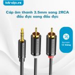 Cáp âm thanh 3.5mm sang 2RCA male to male Mindpure AU006 thumbnail