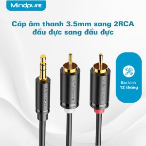 Cáp âm thanh 3.5mm sang 2RCA male to male Mindpure AU006