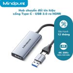 Bộ Hub chuyển đổi tín cổng Type C – USB 3.0 ra HDMI Mindpure AD067 thumbnail