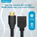 Cáp HDMI V2.0 4K Mindpure HD008 Lower Elbow thumbnail