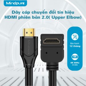 Cáp HDMI V2.0 4K Mindpure HD008 Upper Elbow