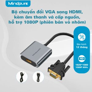 Bộ chuyển đổi VGA sang HDMI Mindpure AD014
