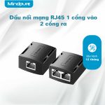 Đầu nối mạng RJ45 1 cổng vào 2 cổng ra Mindpure AD044 thumbnail