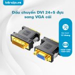 Đầu chuyển DVI 24+5 đực sang VGA cái Mindpure AD050 thumbnail