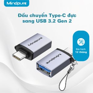 Bộ chuyển đổi Type-C male sang USB 3.2 Gen2 Mindpure AD056