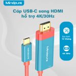 Cáp chuyển đổi USB Type-C to HDMI Mindpure AD061 thumbnail