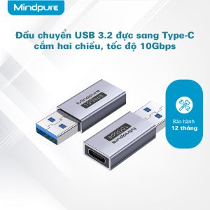 Bộ chuyển đổi USB 3.2 Male sang Type-C Mindpure AD065