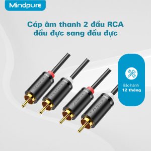 Cáp âm thanh 2RCA (2 đầu đực) Mindpure AU007