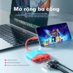 Cáp chuyển đổi 3 trong 1 USB-C ra HDMI/USB3.0/PD Mindpure HU004 thumbnail