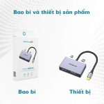 Cáp chuyển đổi 4 trong 1 USB-C ra HDMI/VGA/USB3.0/PD Mindpure HU005 thumbnail