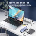 Bộ Hub chuyển đổi USB-C ra USB3.0*3/HDMI*2/3.5AV/VGA/PD/SD/TF/RJ45 Mindpure HU012 thumbnail