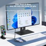 Bộ Hub chuyển đổi USB-C ra USB3.0*3/HDMI*2/3.5AV/VGA/PD/SD/TF/RJ45 Mindpure HU012 thumbnail