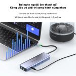 Bộ Hub chuyển đổi USB-C ra USB3.0*3/HDMI*2/3.5AV/VGA/PD/SD/TF/RJ45 Mindpure HU012 thumbnail
