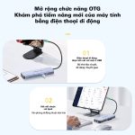 Bộ Hub chuyển đổi USB-C ra USB3.0*3/HDMI*2/3.5AV/VGA/PD/SD/TF/RJ45 Mindpure HU012 thumbnail