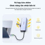Bộ Hub chuyển đổi USB-C ra USB3.0*3/HDMI*2/3.5AV/VGA/PD/SD/TF/RJ45 Mindpure HU012 thumbnail