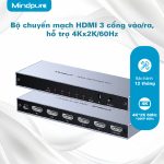 Bộ chuyển đổi HDMI 5 vào 1 ra Mindpure SW005 4Kx2K/60Hz thumbnail