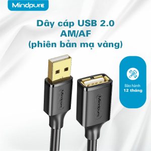 Cáp nối dài USB 2.0 AM-AF Mindpure US007