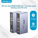 Bộ mở rộng HDMI KVM qua cáp mạng 50m Mindpure SW103 thumbnail