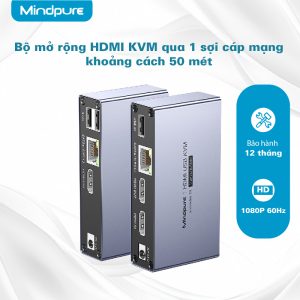 Bộ mở rộng HDMI KVM qua cáp mạng 50m Mindpure SW103