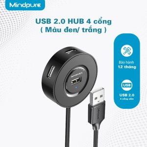 Bộ chia USB2.0 4 cổng Hub Mindpure US018