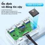 Bộ chia USB Type-C sang 4 cổng USB3.0 Mindpure US021 thumbnail