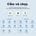 Bộ chia USB Type-C sang 4 cổng USB3.0 Mindpure US023 thumbnail