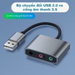Bộ chuyển đổi USB 2.0 ra cổng âm thanh 3.5 Mindpure US028 thumbnail