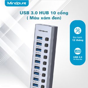 Bộ chia 10 cổng USB3.0 Mindpure US030