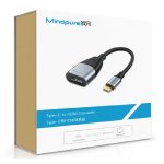 Bộ chuyển đổi USB Type-C sang HDMI Mindpure HU001 model LX10473 4k 60hz thumbnail