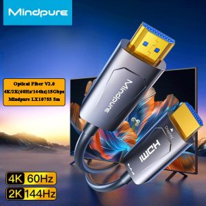 Cáp HDMI Mindpure LX10755 5m sợi quang chuẩn 2.0 4K/2K 60Hz 18Gbps