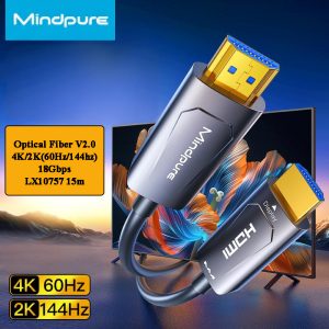 Cáp HDMI Mindpure LX10757 15m sợi quang chuẩn 2.0 4K/2K 60Hz 18Gbps