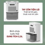 Máy hút ẩm bán dẫn tích hợp lọc không khí FujiHome DHP05-MINI thumbnail