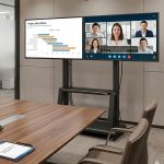 Giá treo 2 màn hình tương tác, tivi di động Dalite 2100-2 thumbnail