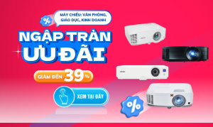 Giải pháp trình chiếu toàn diện – ưu đãi phụ kiện lớn khi mua máy chiếu phổ thông